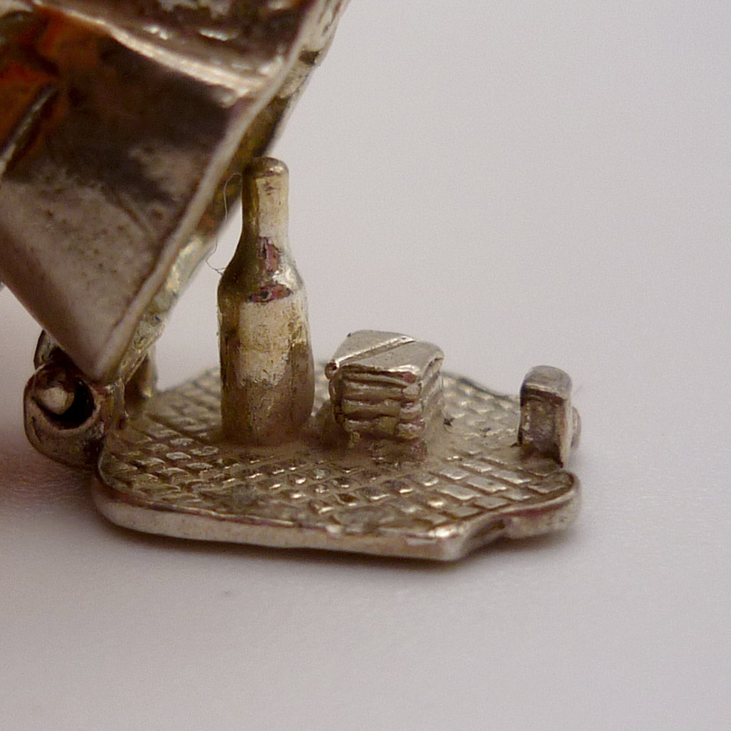 Silver Toby Jug Opening Charm Necklace