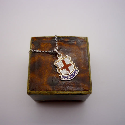 London Shield Charm Necklace