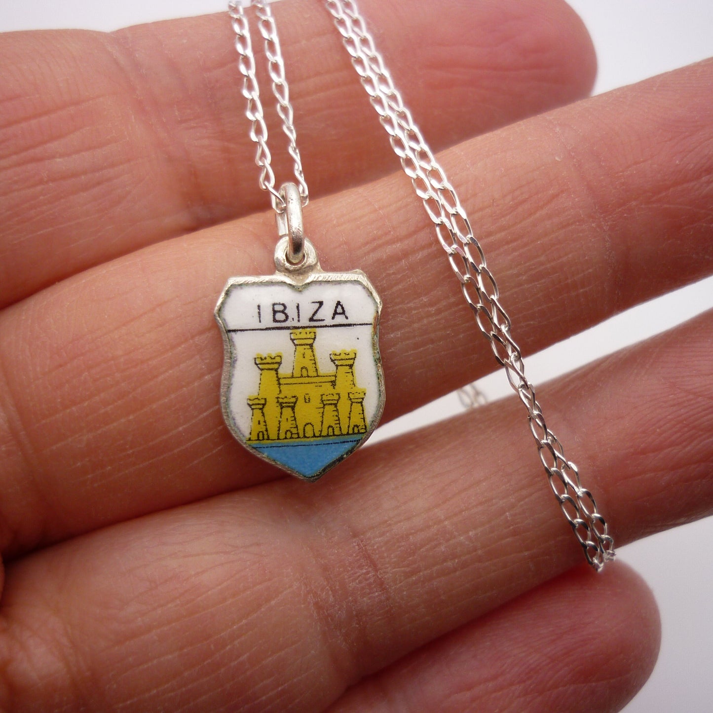 Ibiza Shield Charm Necklace