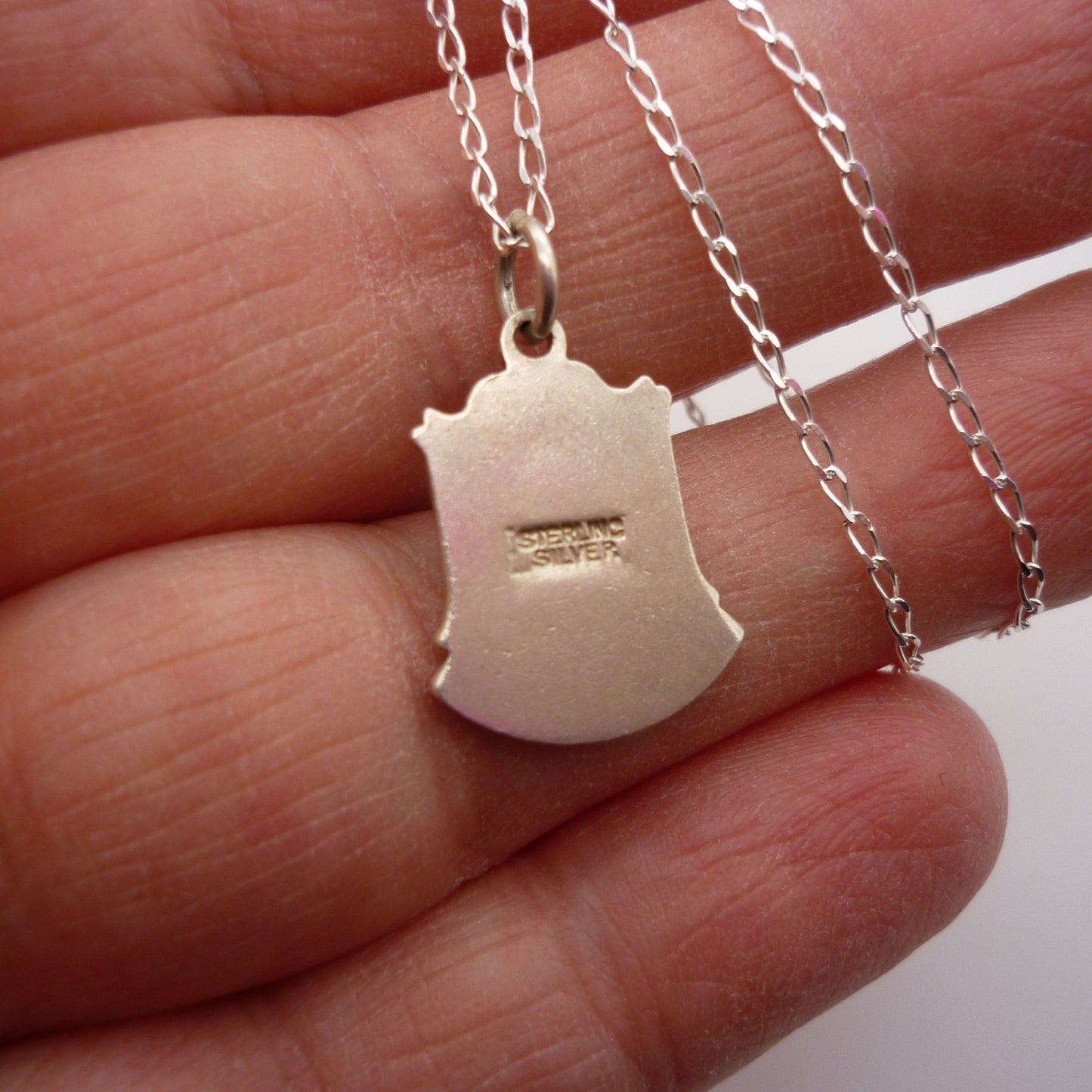 York Shield Charm Necklace