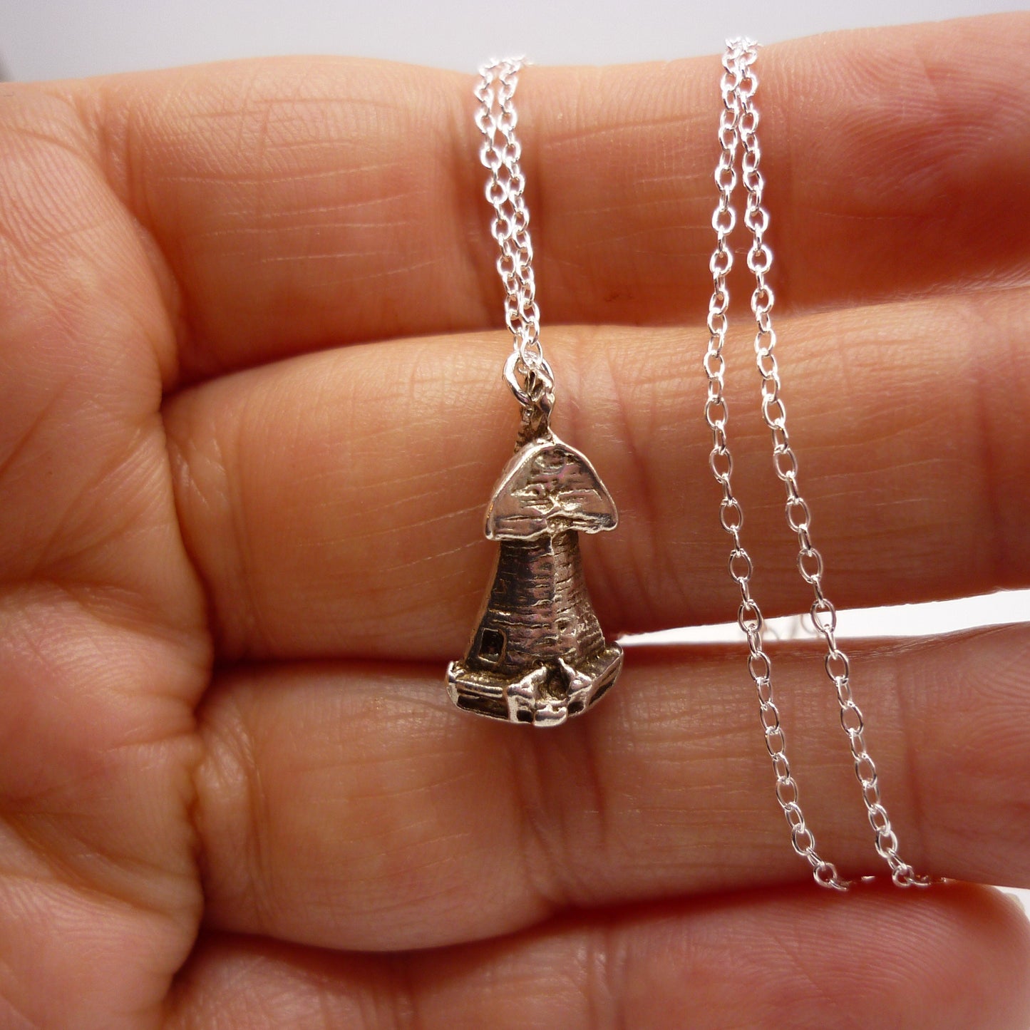 Windmill Tower Charm Necklace
