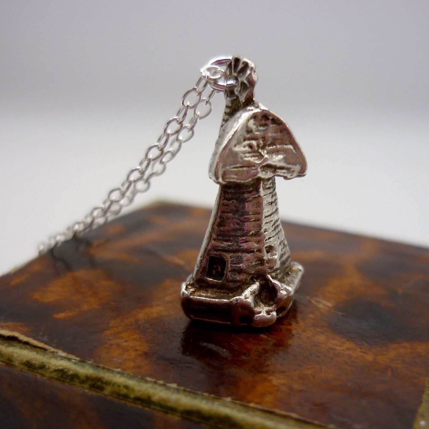 Windmill Tower Charm Necklace