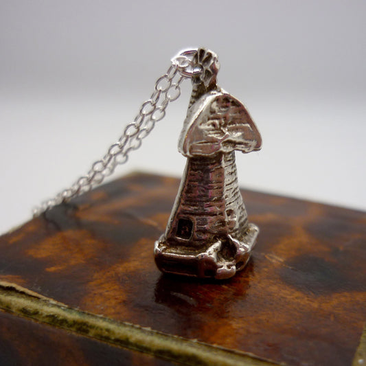 Windmill Tower Charm Necklace