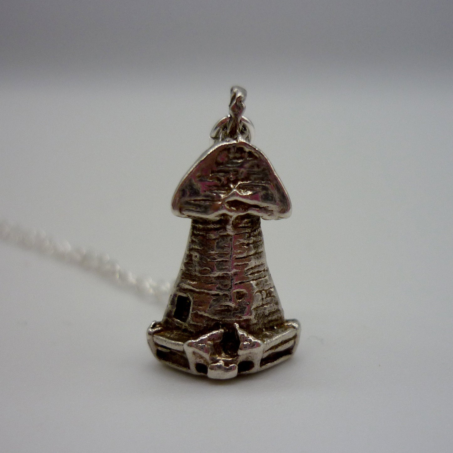 Windmill Tower Charm Necklace