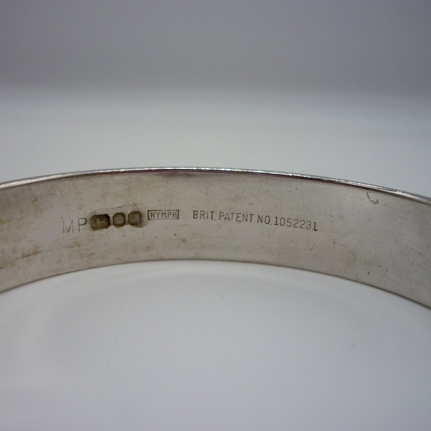 Vintage Sterling Silver Bangle, 1970's Stacking Bracelet