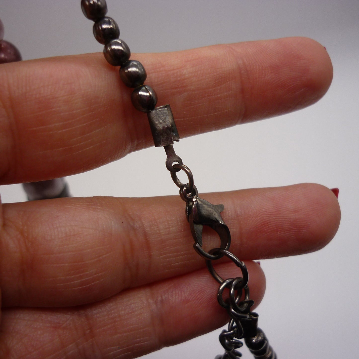 Chunky Purple Beaded Necklace