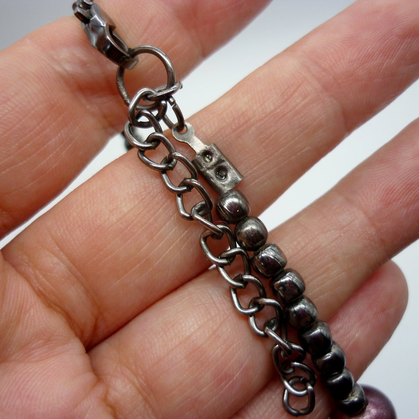 Chunky Purple Beaded Necklace