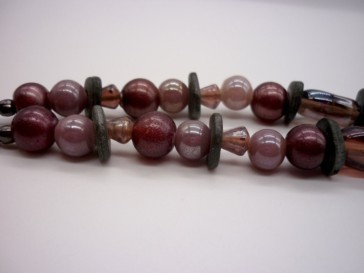 Chunky Purple Beaded Necklace