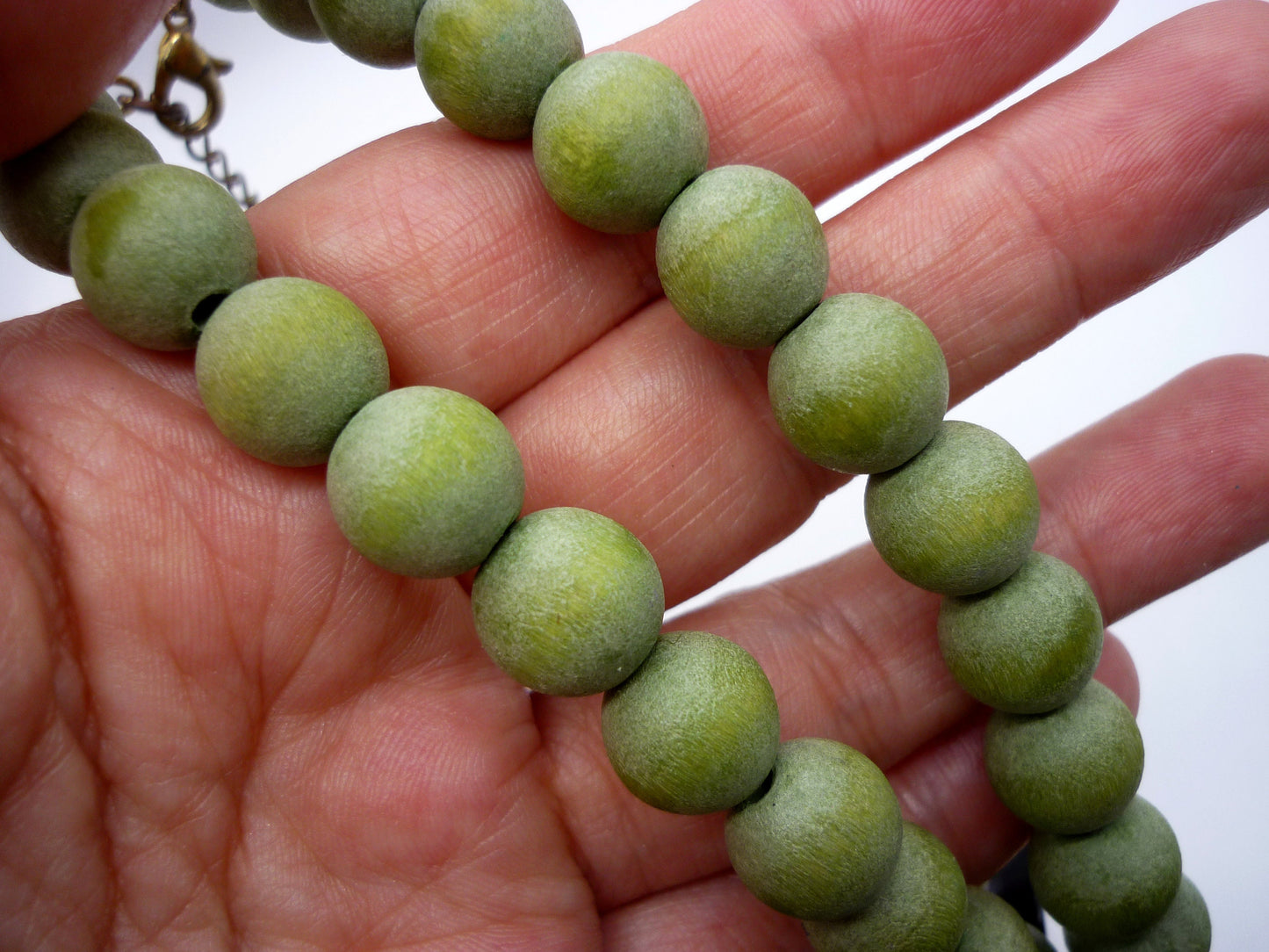 Chunky Colourful Wooden and Plastic Beaded Necklace