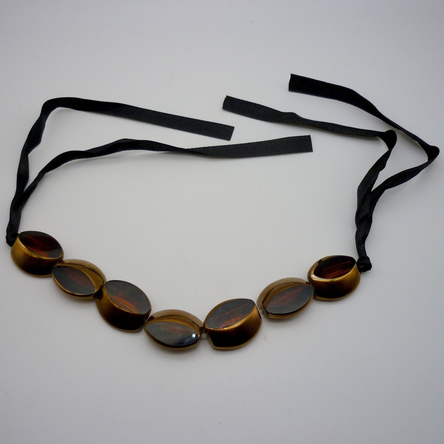 Bead and Ribbon Bracelet or Choker