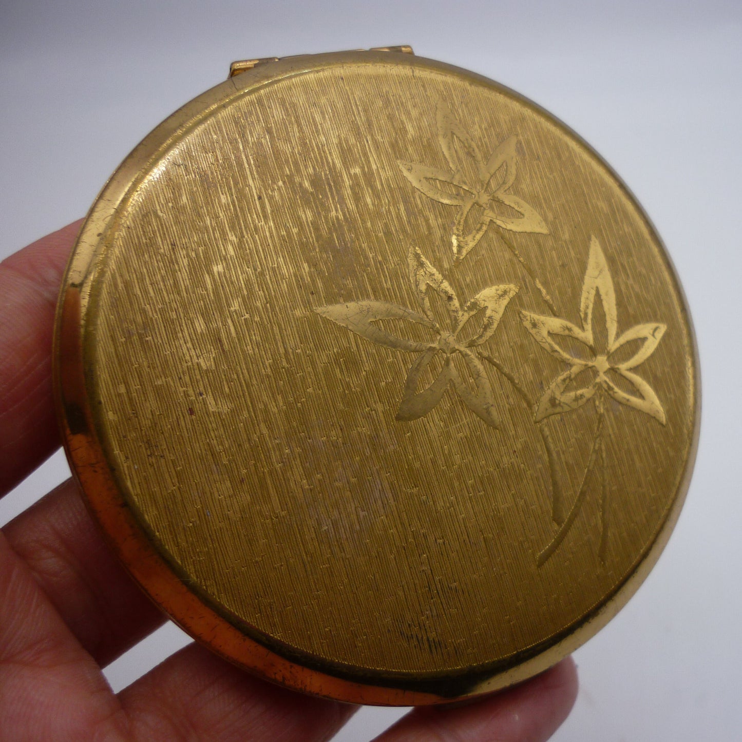 Vintage Stratton Powder Compact, Gold Pocket Mirror