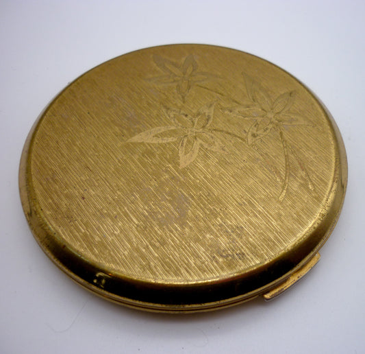 Vintage Stratton Powder Compact, Gold Pocket Mirror