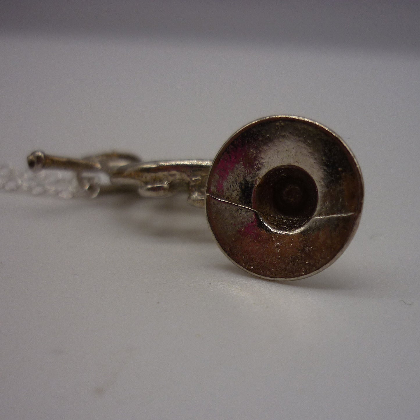 Vintage French Horn Charm Necklace