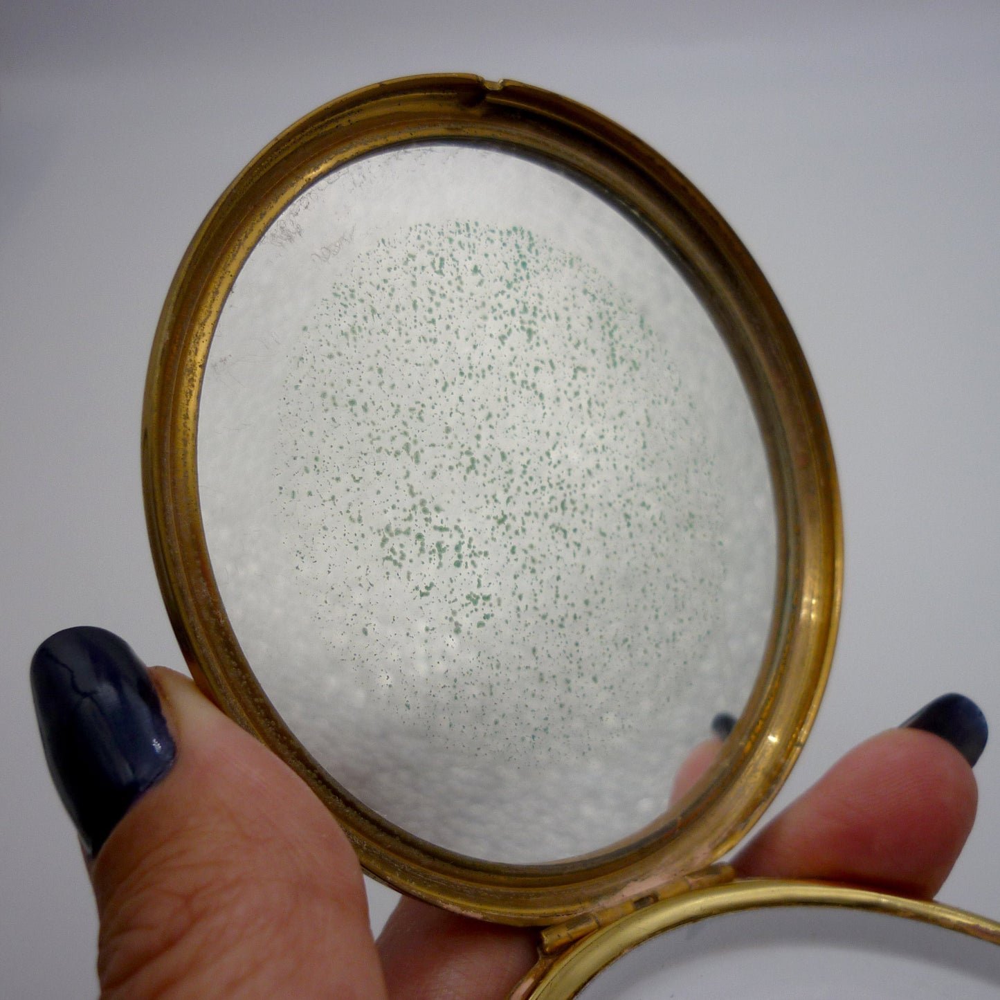 Vintage Stratton Powder Compact, Gold Pocket Mirror