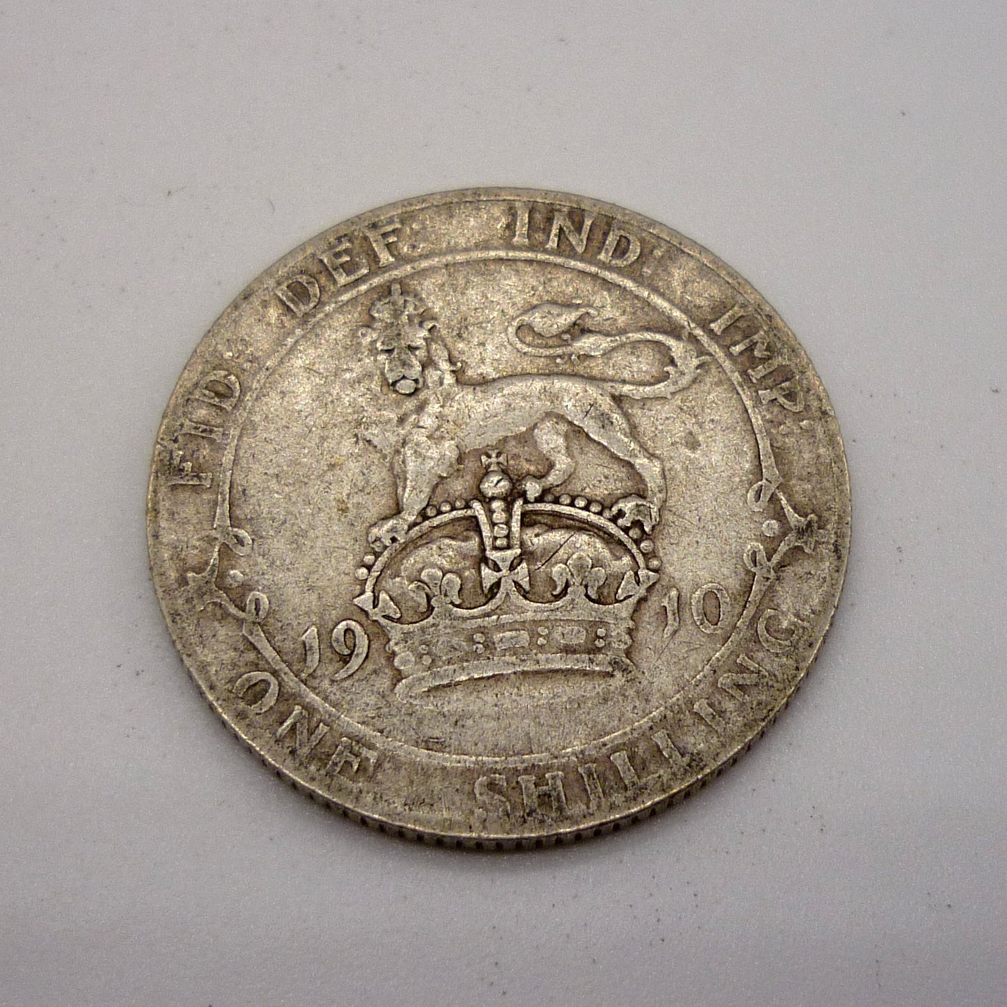 1910 Silver Shilling Coin: George VI Old English Currency