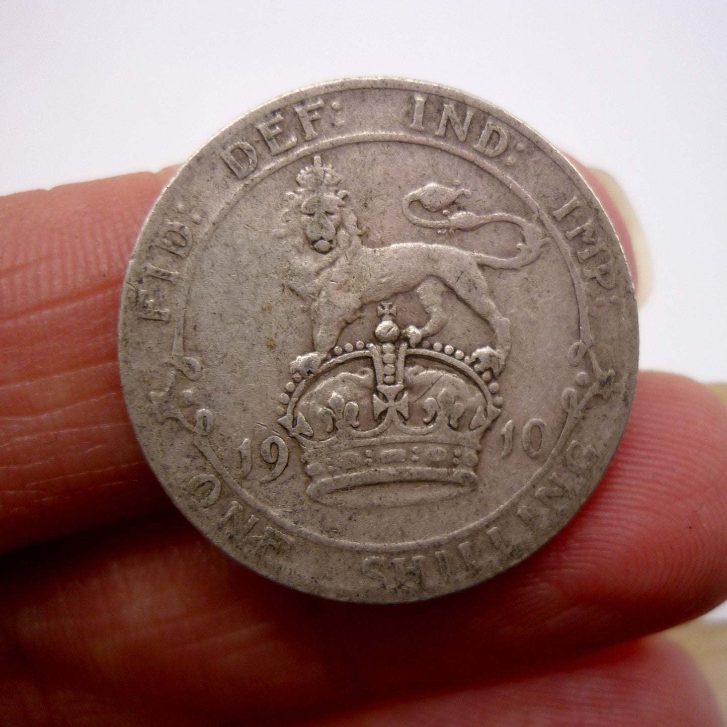 1910 Silver Shilling Coin: George VI Old English Currency