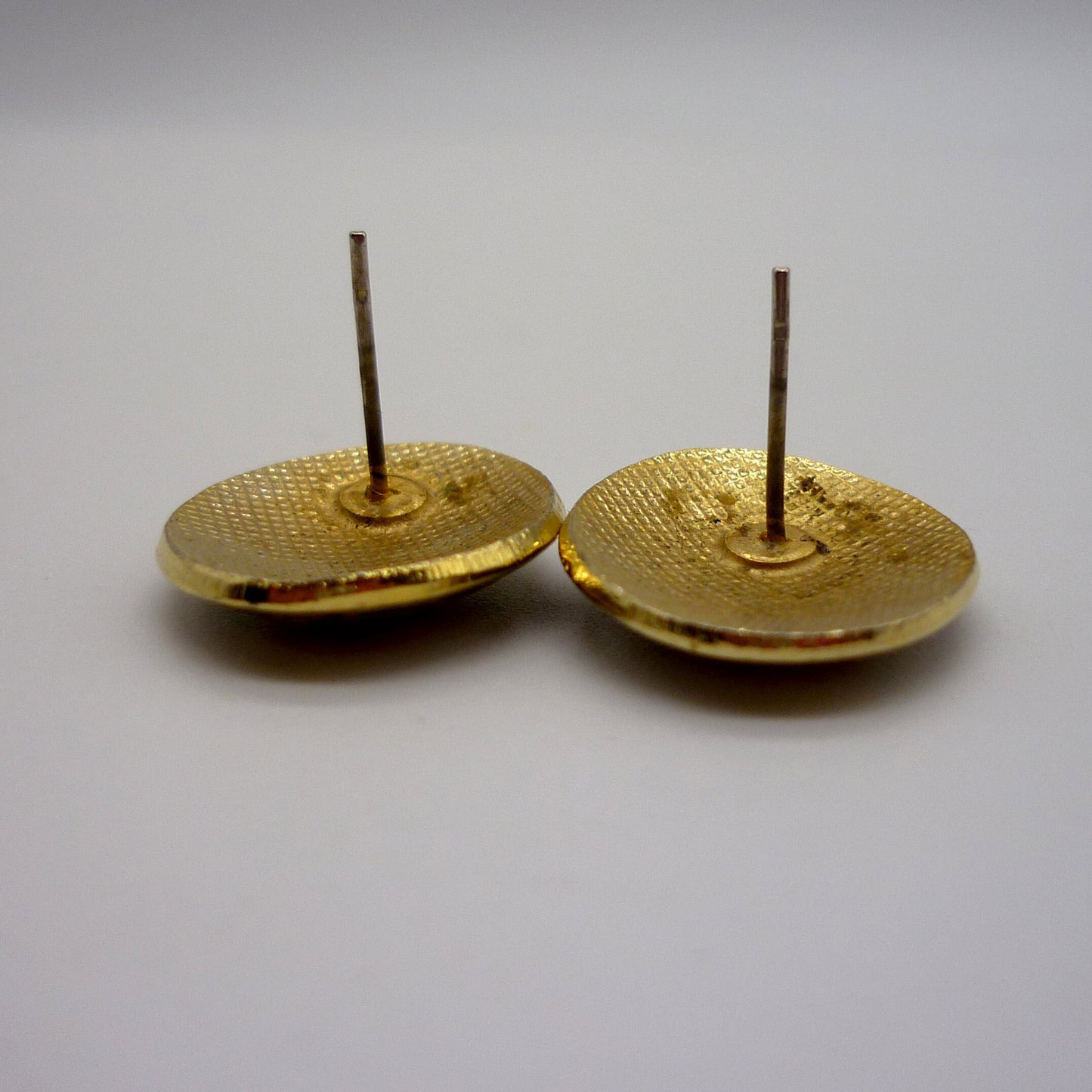 Vintage Cloisonne Enamel Iris Earrings