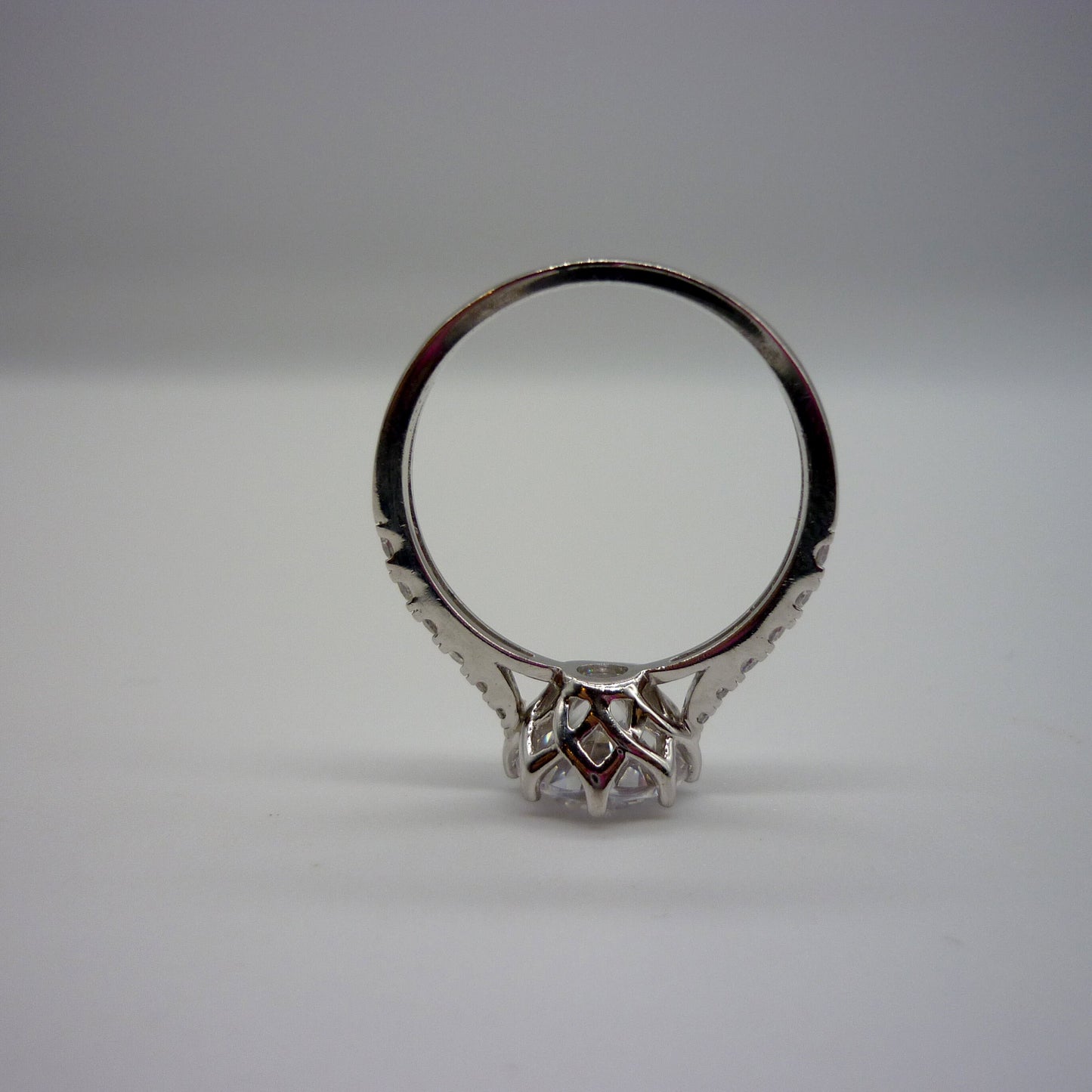 Simulated Diamond Solitaire Ring Size 6.75