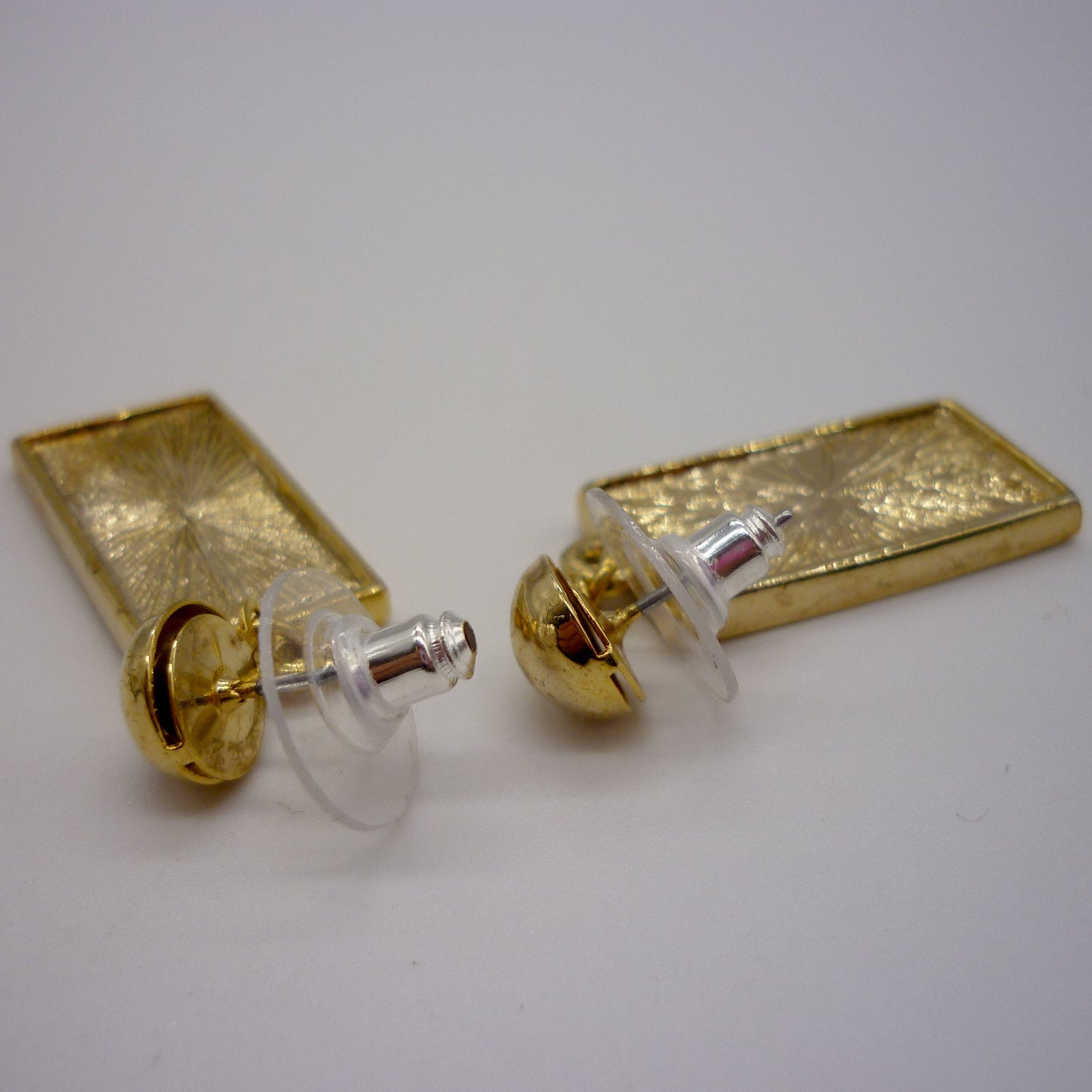 Geometric Gold Tone Pendant Necklace & Earring Set