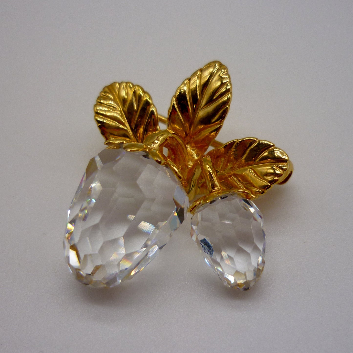 Vintage Swarovski Crystal Memories Strawberry Brooch