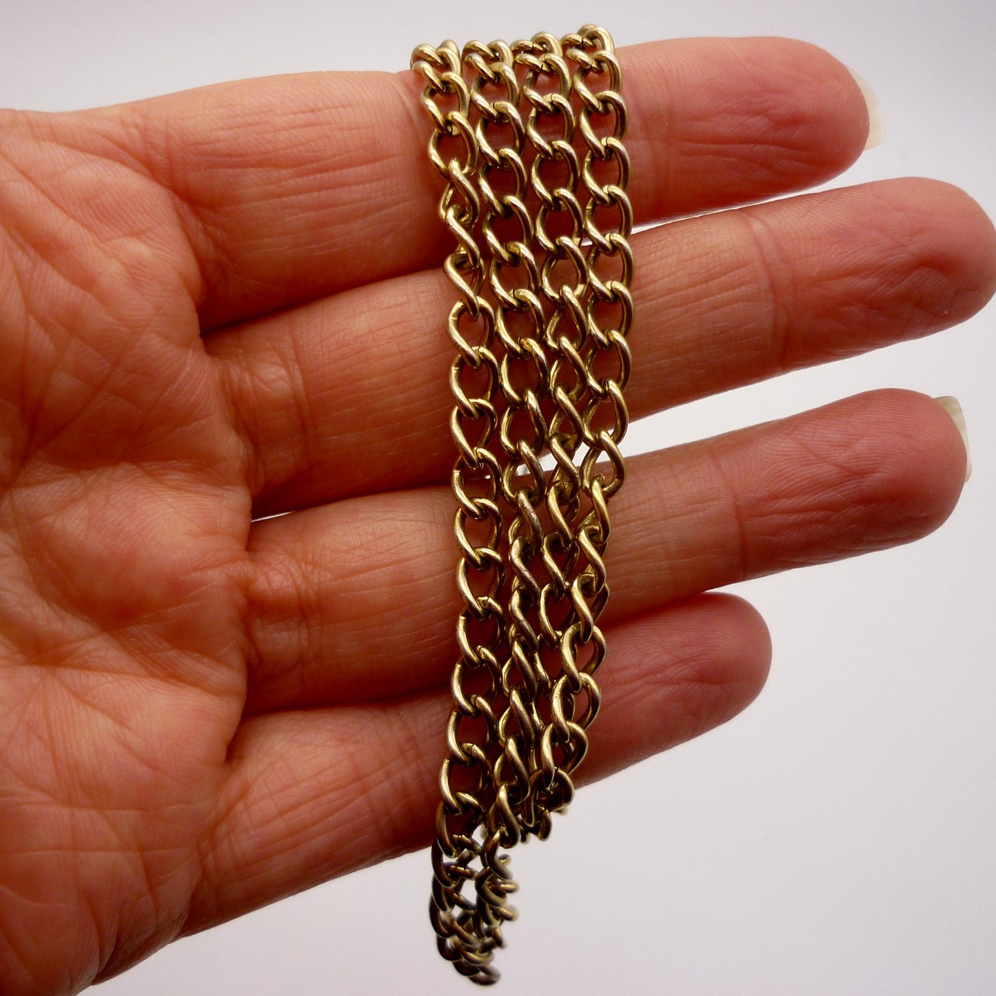 Vintage Gold Plated Chain Necklace