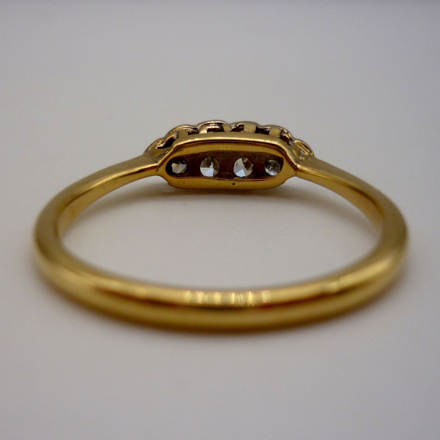 Vintage 18ct Diamond Cluster Ring 8.75