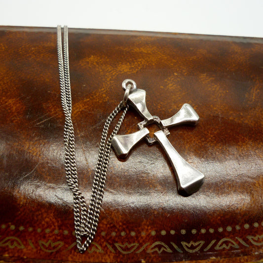 Silver Cross On Chain