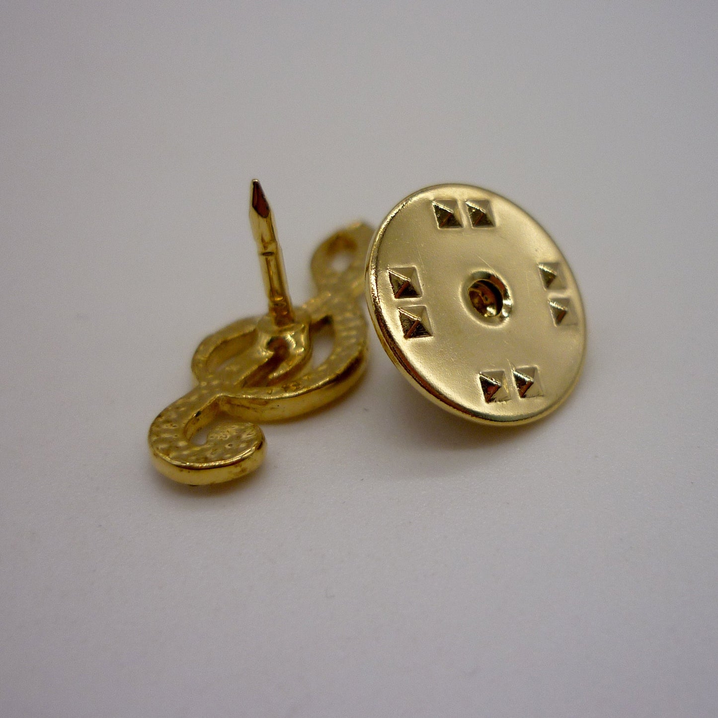 Gold Plated Treble Clef Brooch