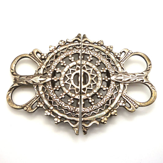 Vintage Sterling Silver Nurse's Buckle, John Rose Birmingham 1961