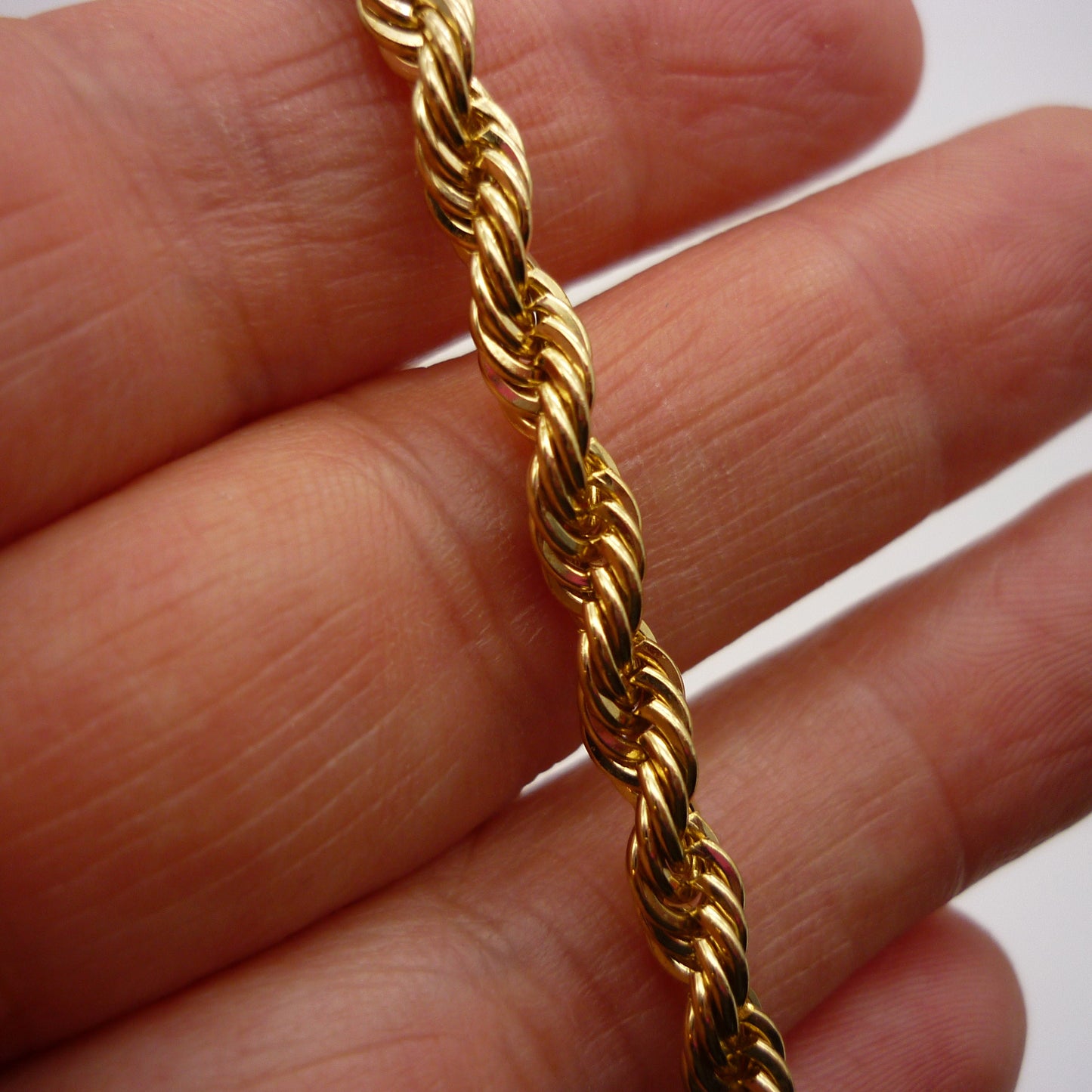 Gold Plated Twist Chain Bracelet