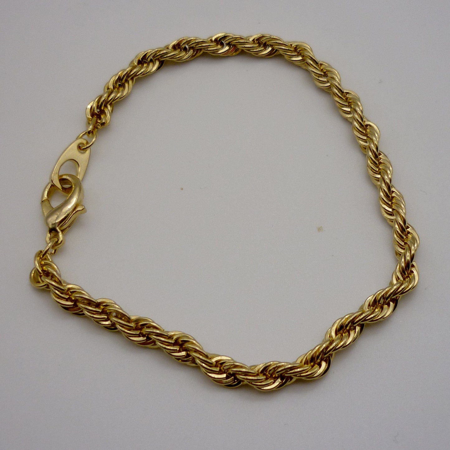 Gold Plated Twist Chain Bracelet