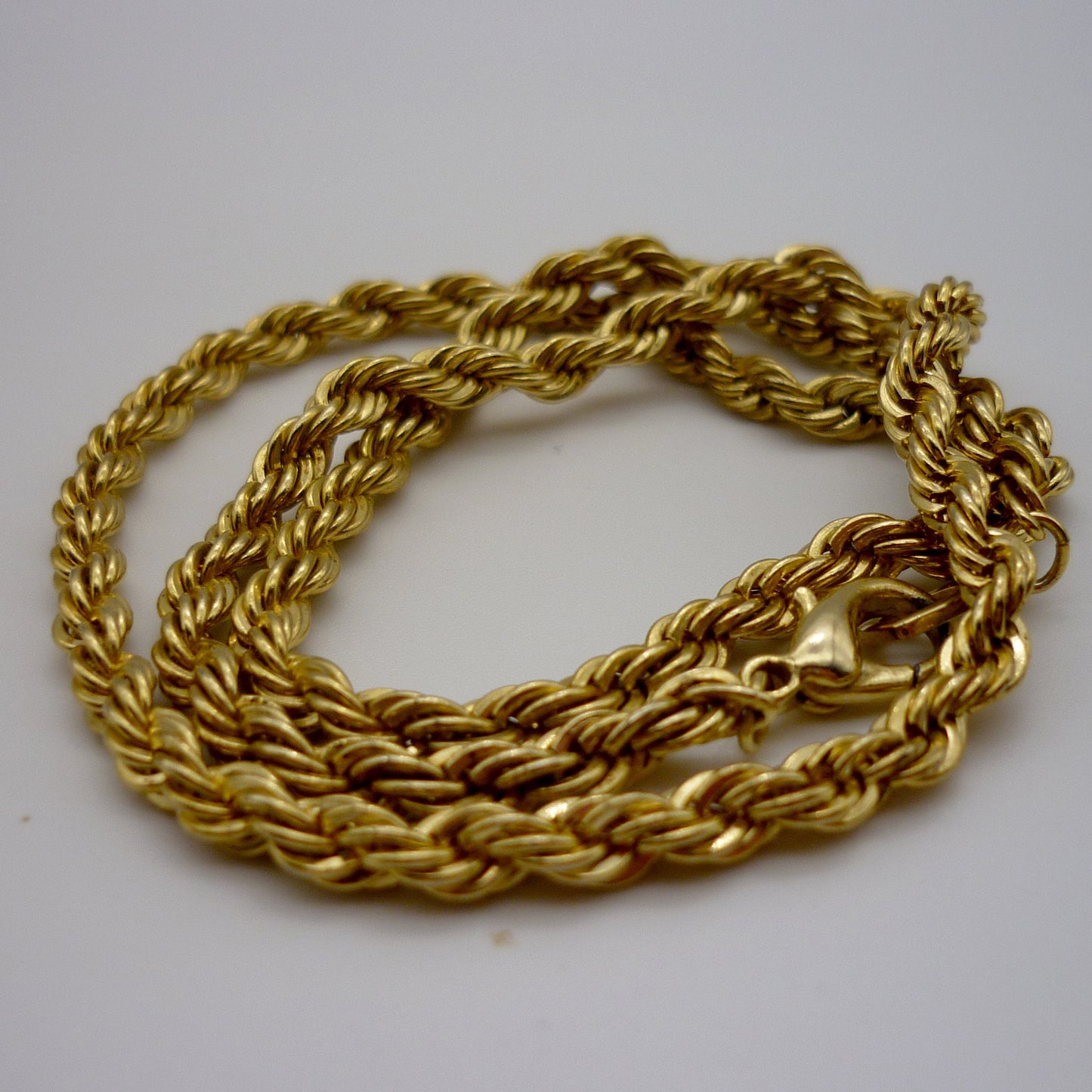 Gold Plated Twist Chain, 18 Inch Gold Necklace