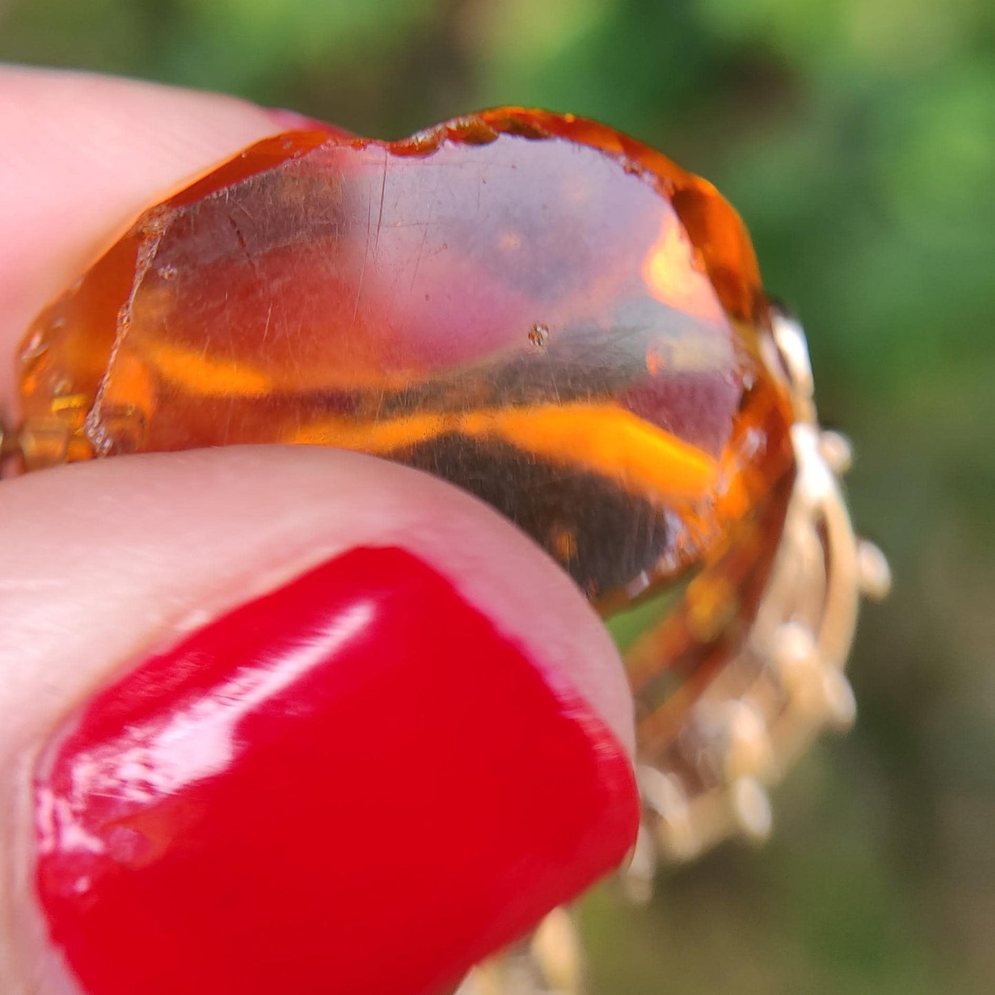 Victorian Citrine Swivel Fob, Antique Gold Spinning Fob Pendant