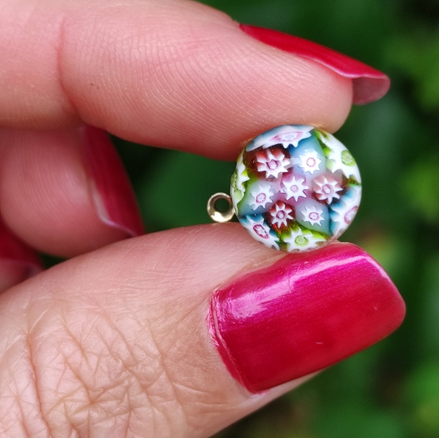 Vintage Caithness Glass Miniature Millefiori Pin