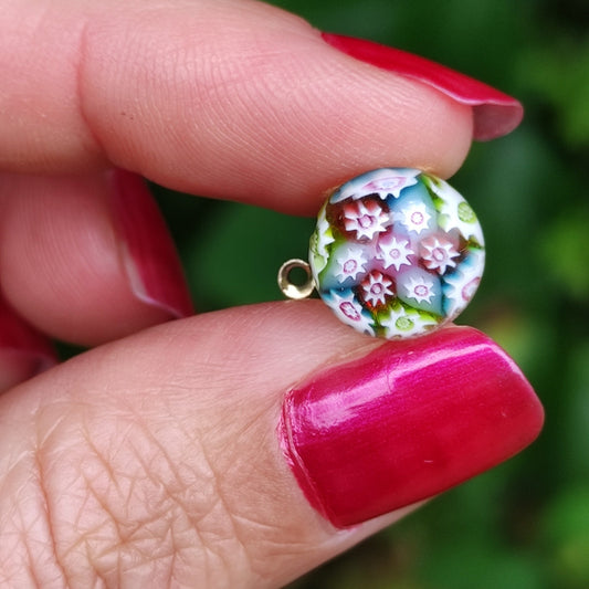 Vintage Caithness Glass Miniature Millefiori Pin
