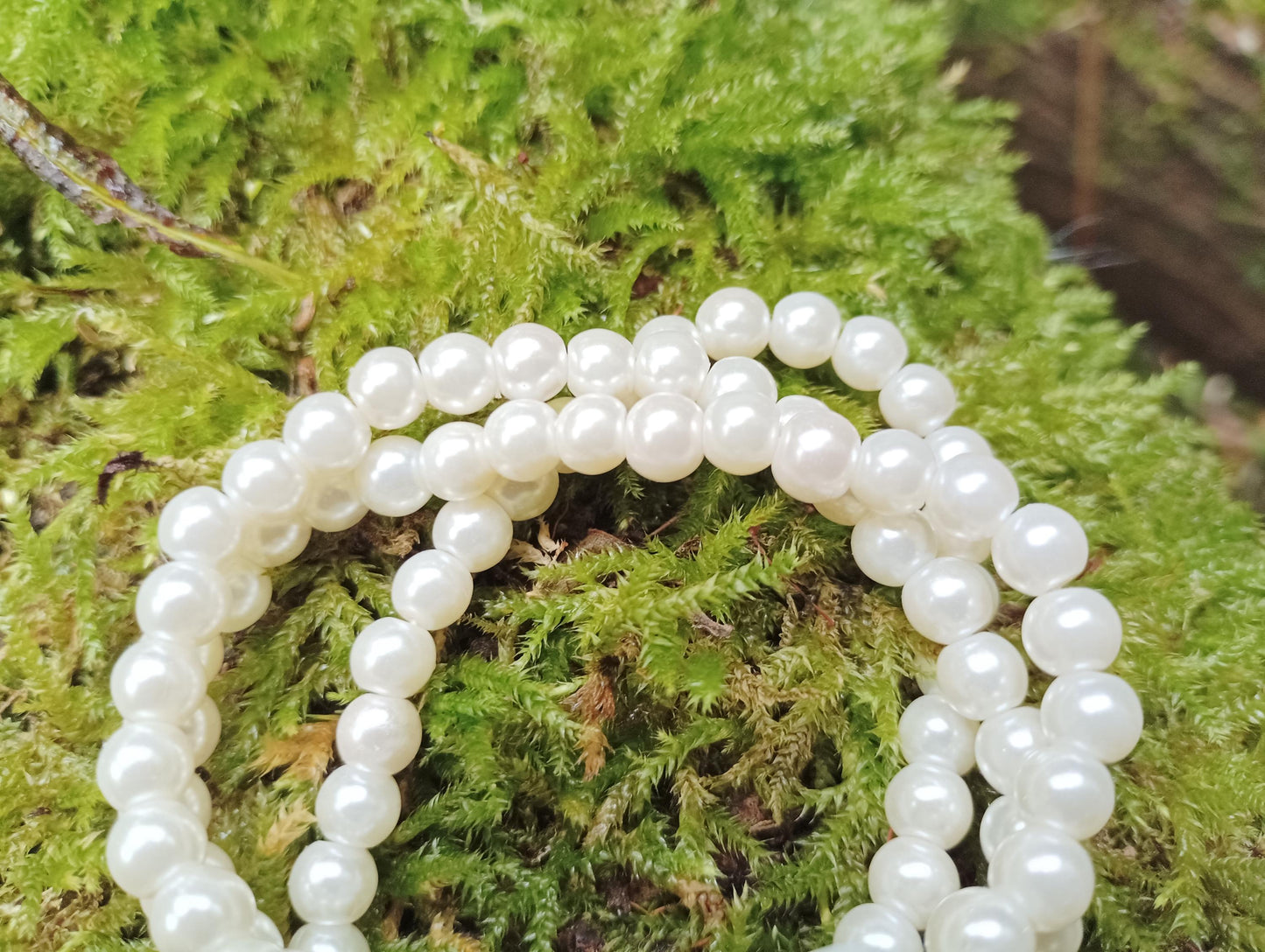 Vintage Faux Pearl Bracelet: MOP Flower, Diamante Bridal Jewelry