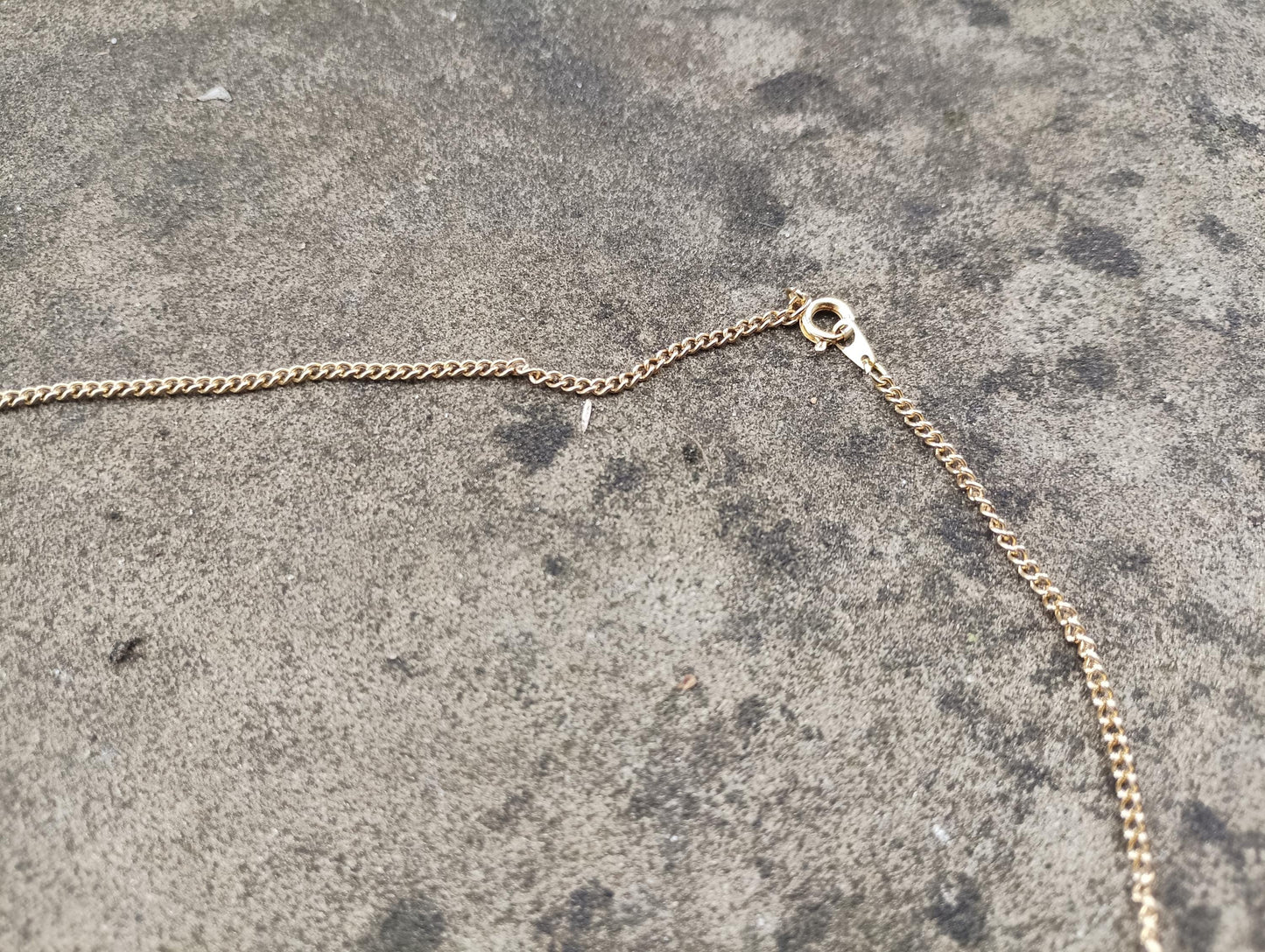 Vintage Gold Plated Necklace: Faux Pearl & Diamond Shield Pendant