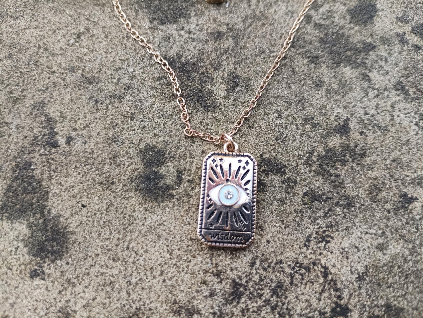 Vintage Gold Toned Layered Necklace: Mystic Boho Jewelry