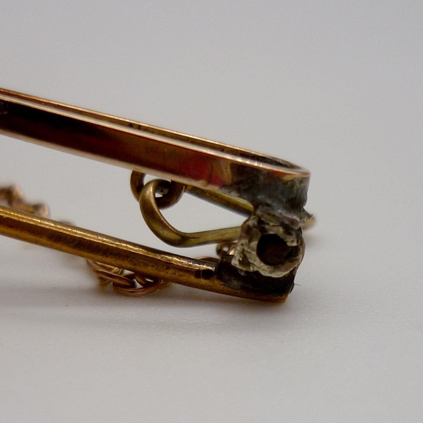 Dainty Antique Victorian Amethyst and Seed Pearl  Brooch