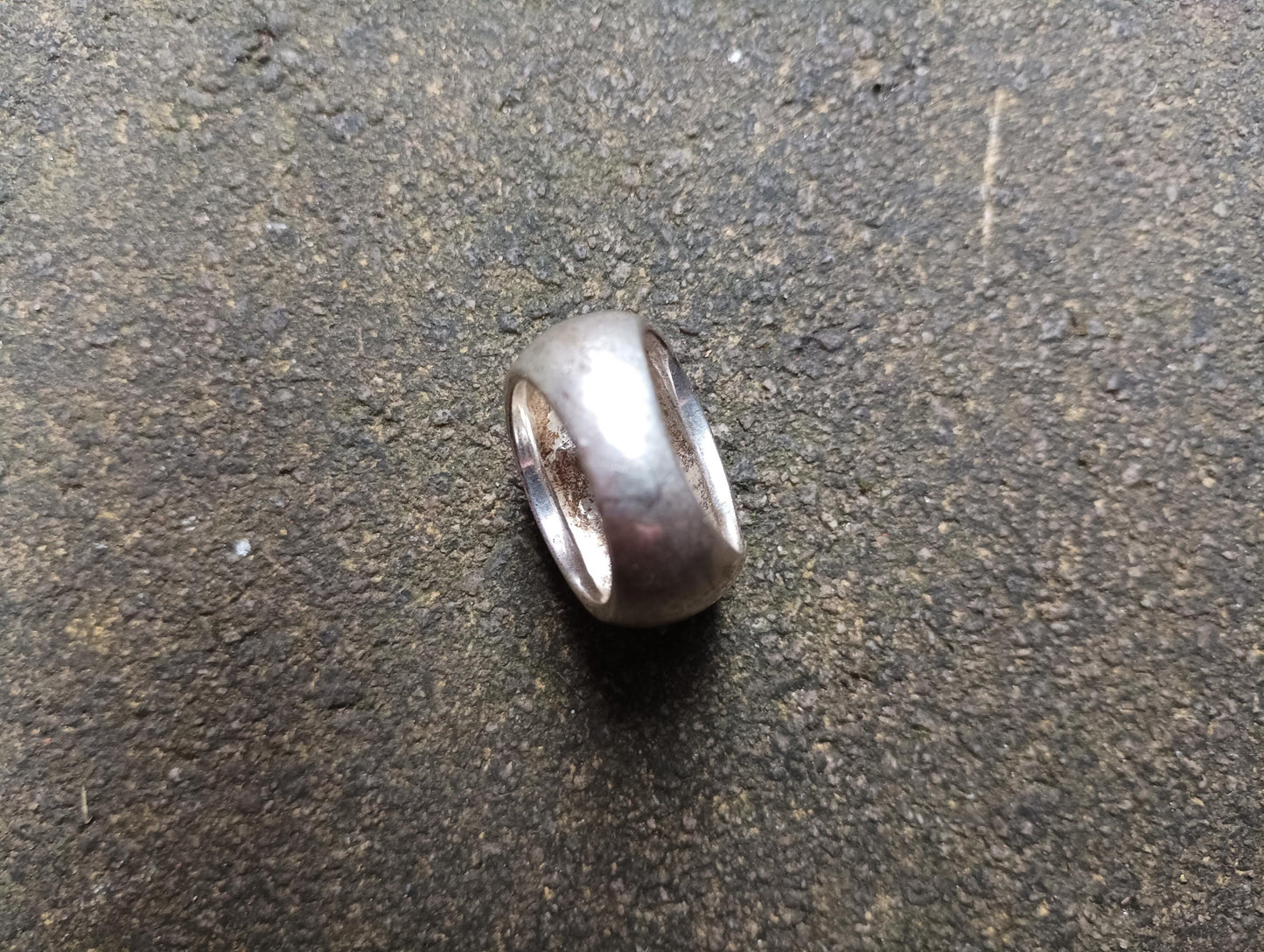 Vintage CZ Cluster Ring: Silver Plated Diamante, Size 6.75