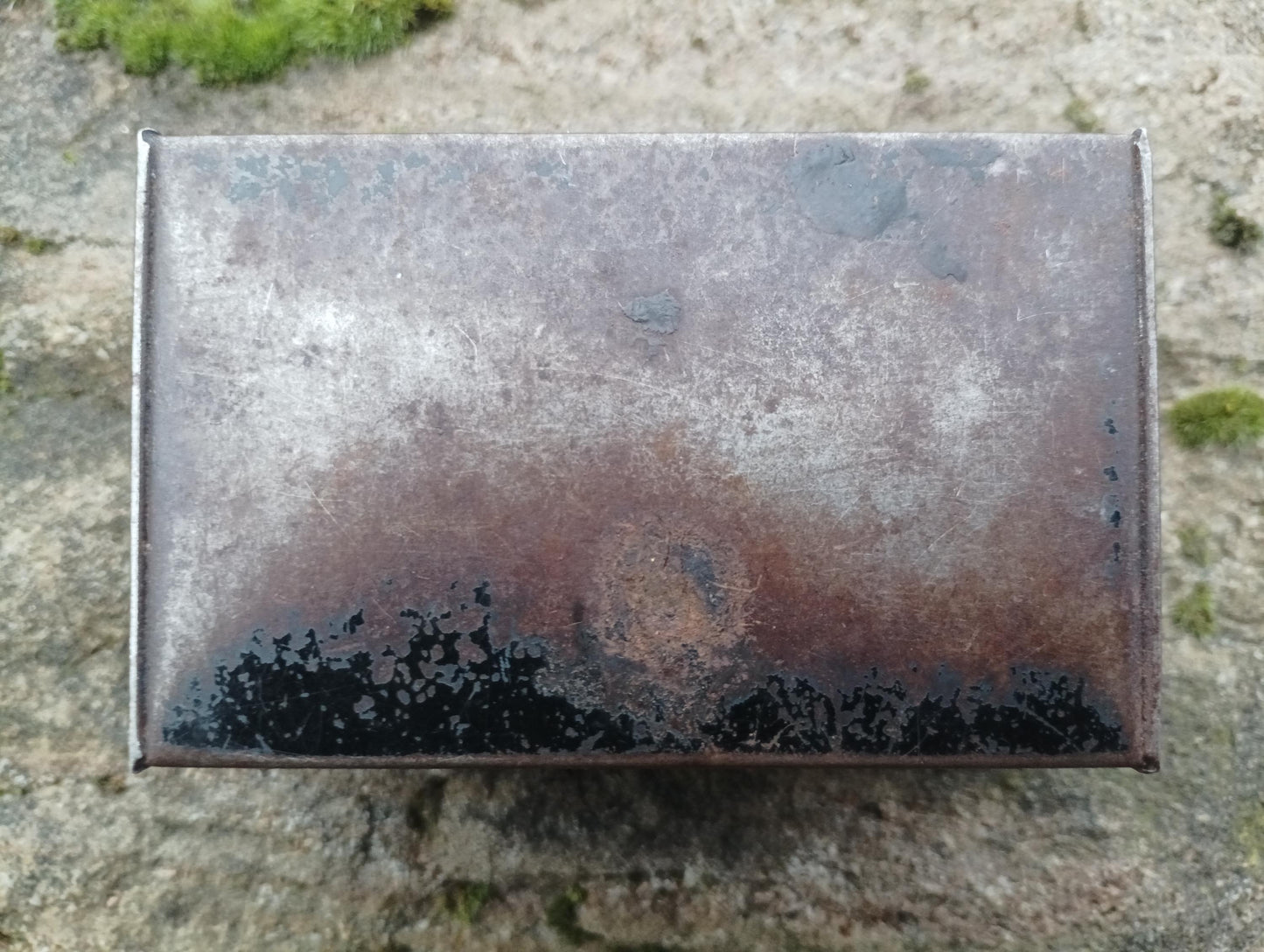 Antique Victorian Black Metal Cash Box: Toleware Moneybox