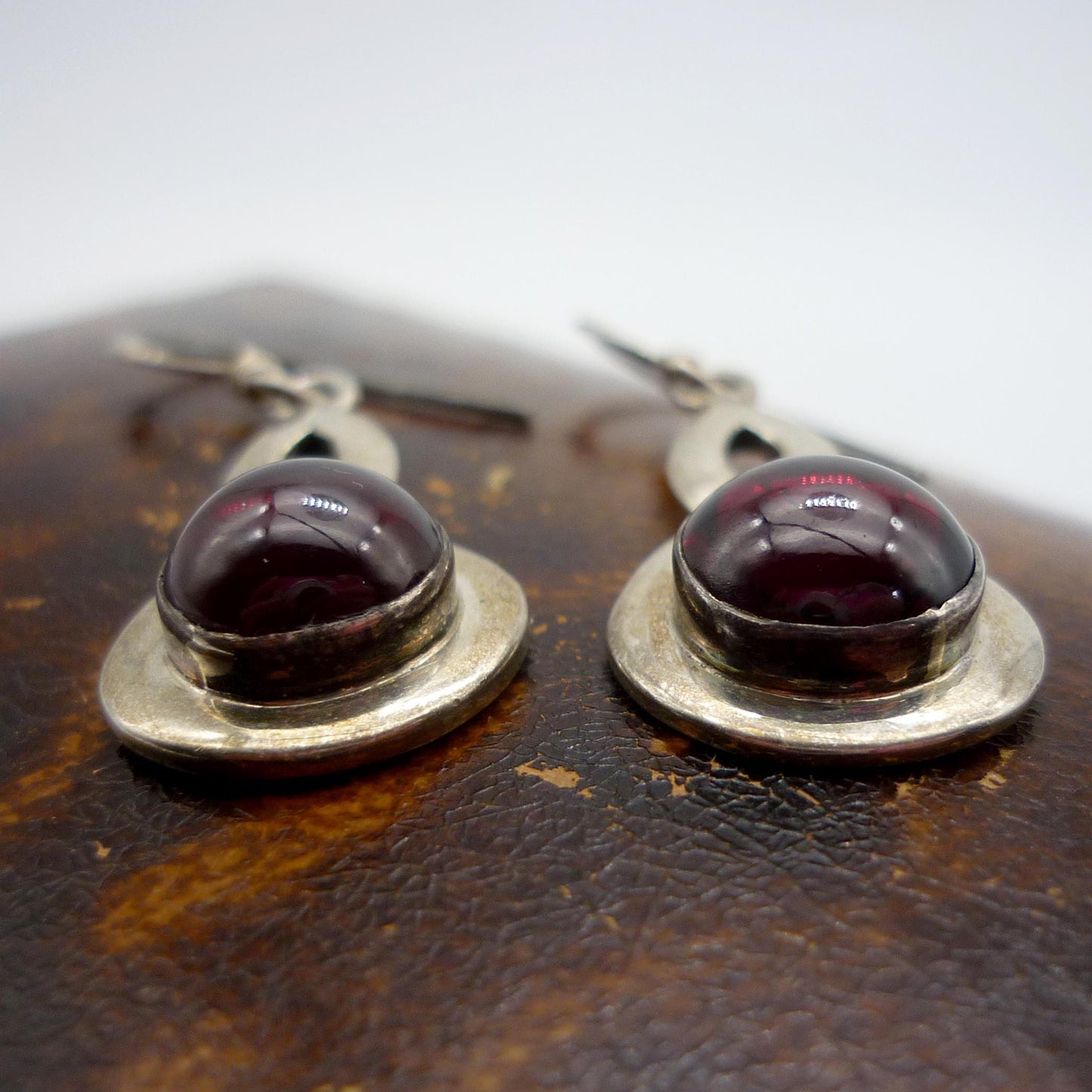 Sterling Silver & Tourmaline  Dangle Earrings