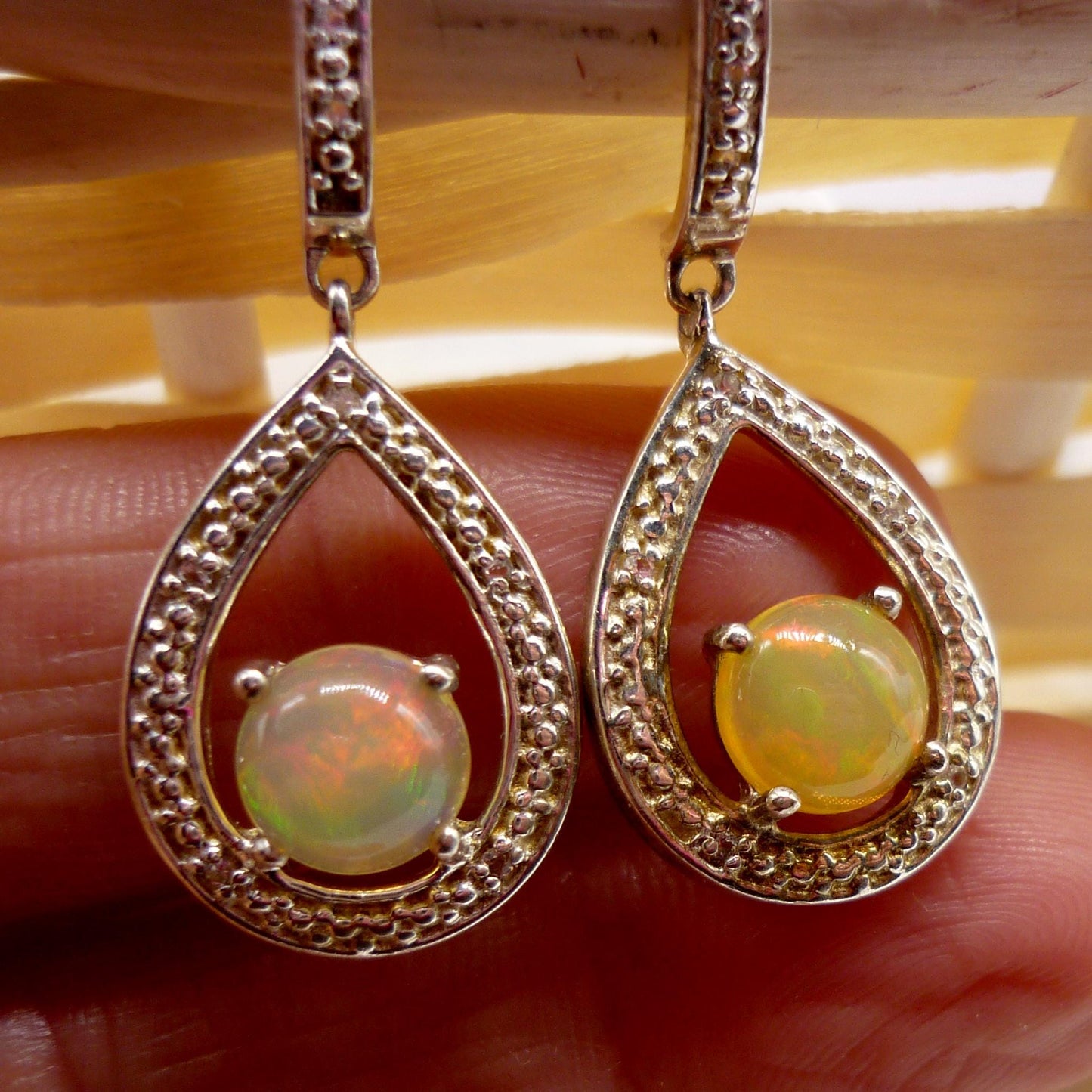 Vintage Opal Dangle Earrings