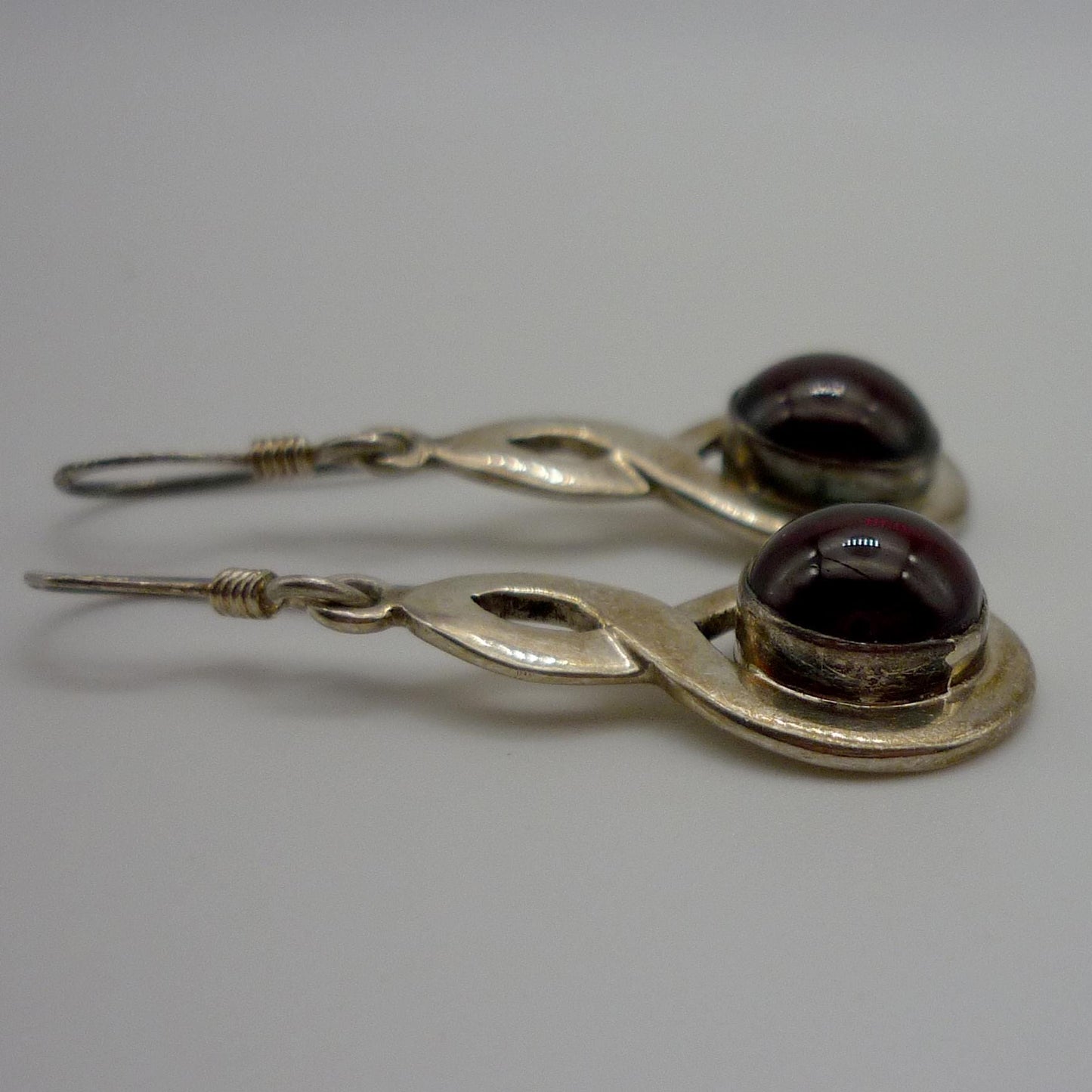 Sterling Silver & Tourmaline  Dangle Earrings
