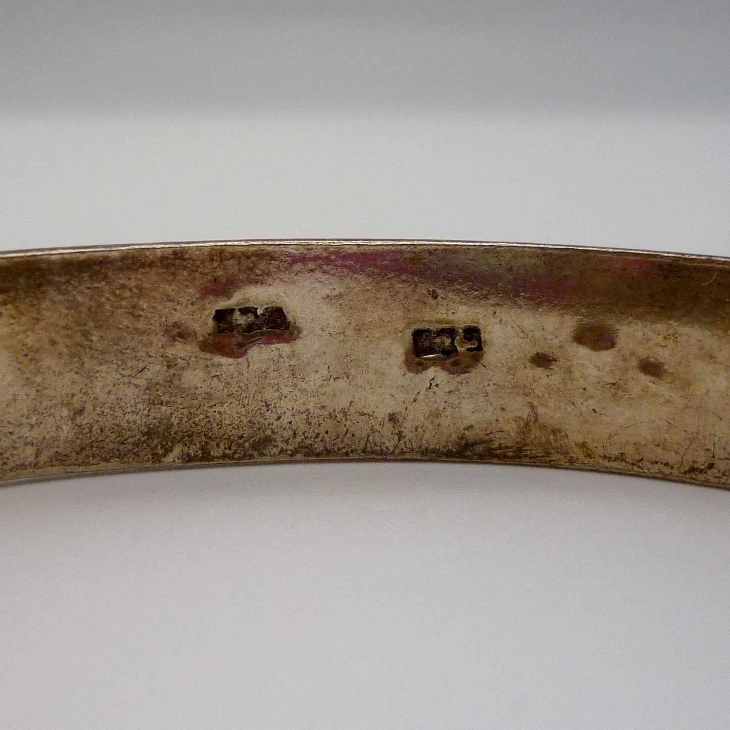 Vintage Navajo Style Silver Cuff Bangle, Native American Sterling Bracelet