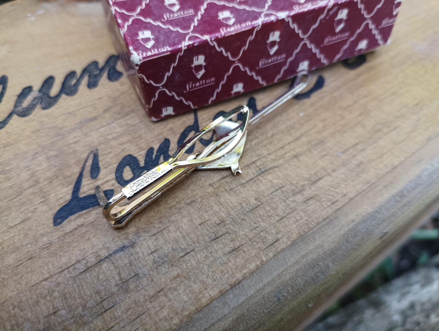 Vintage Stratton Gold Plated Horse Head Tie Clip - Equestrian Fashion