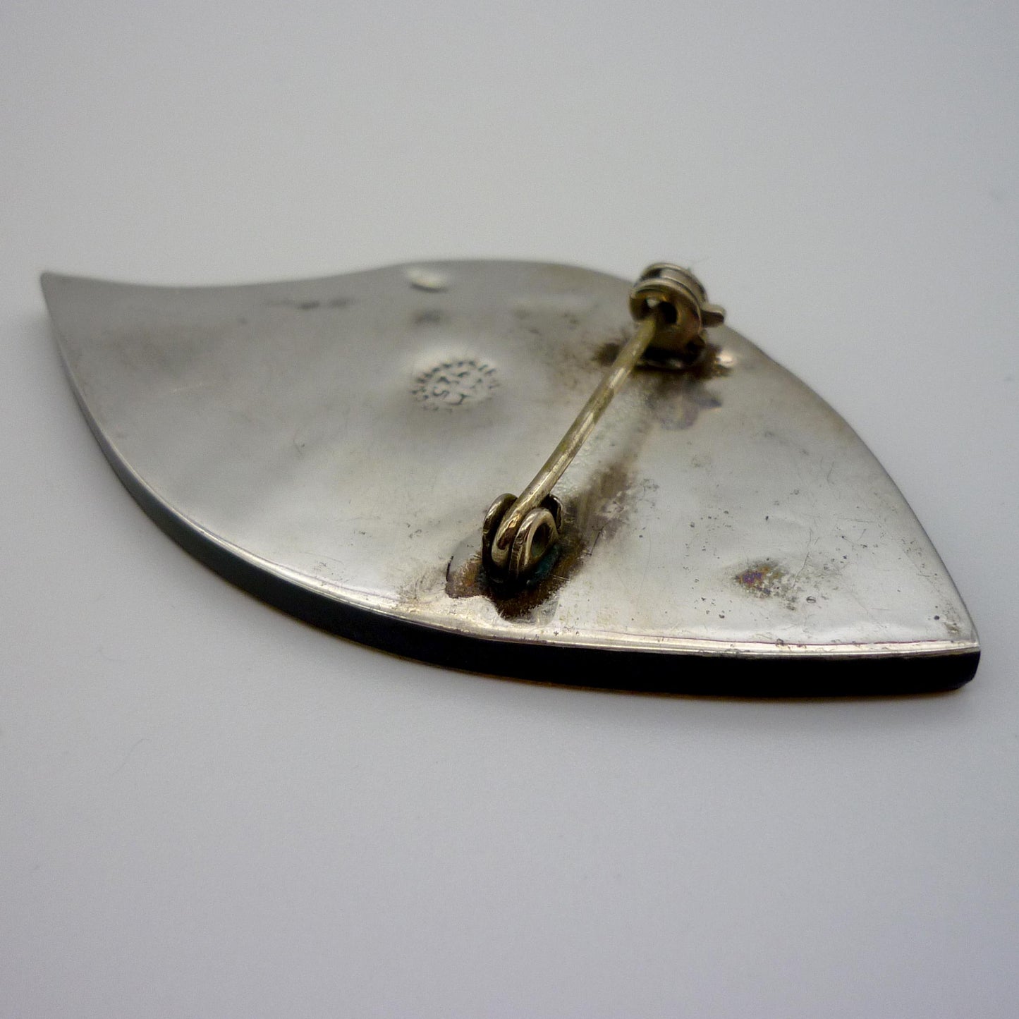 Vintage Mexican Modernist Brooch, Mid Century Taxco Metales Casados Jewellery