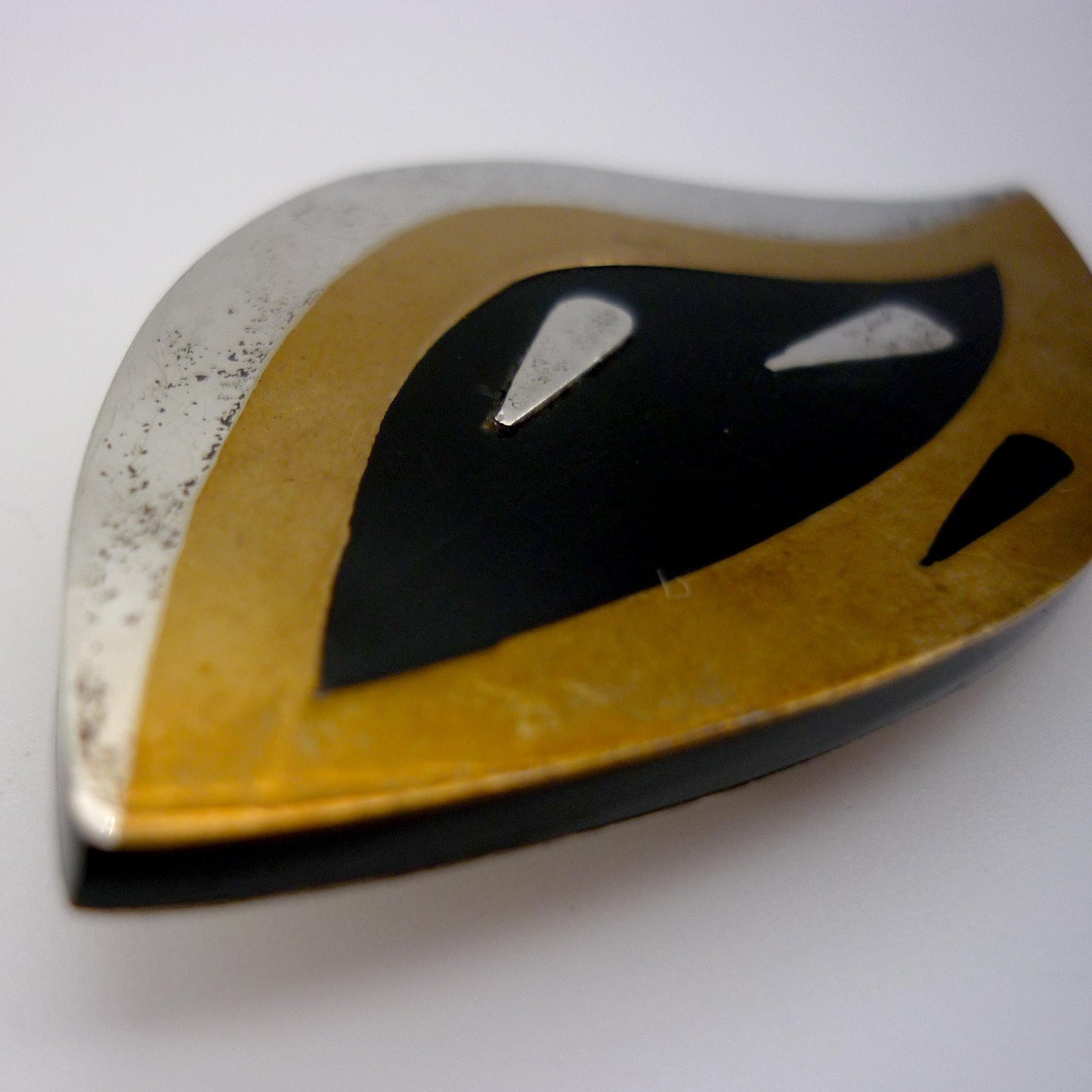 Vintage Mexican Modernist Brooch, Mid Century Taxco Metales Casados Jewellery