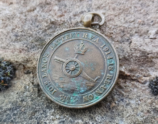 Antique Bronze WWI Reunion Medal: 10th Lanc's Battalion, York & Lancaster