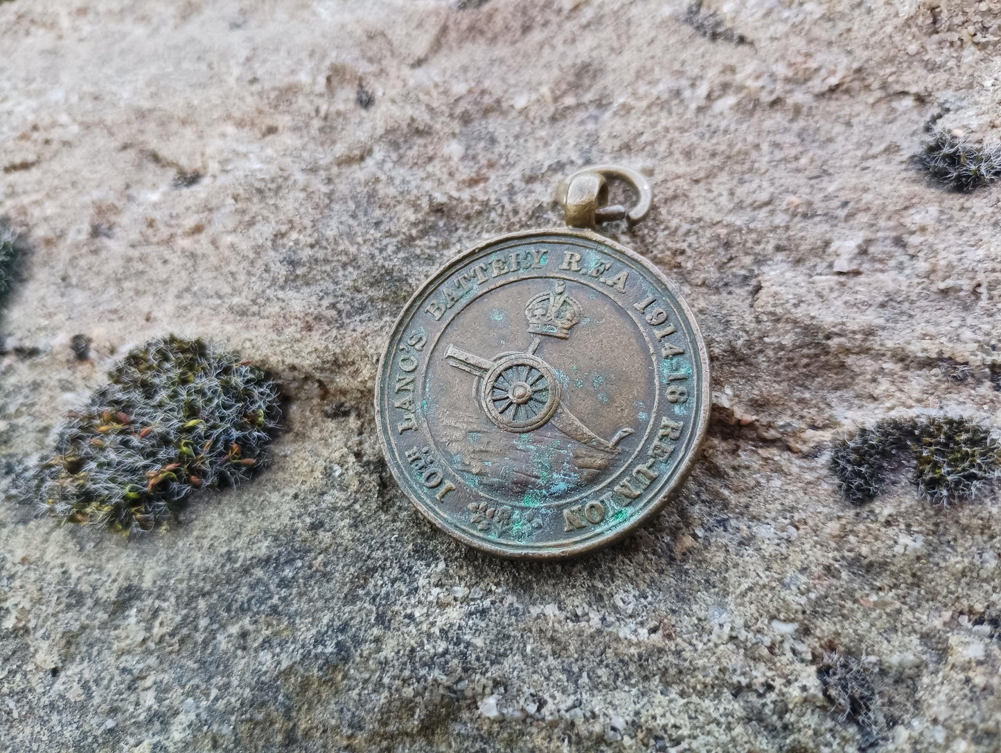 Antique Bronze WWI Reunion Medal: 10th Lanc's Battalion, York & Lancaster